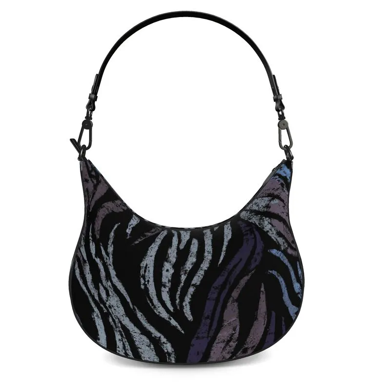 Vampire Art Grunge Dark Zebra Curve Hobo Bag