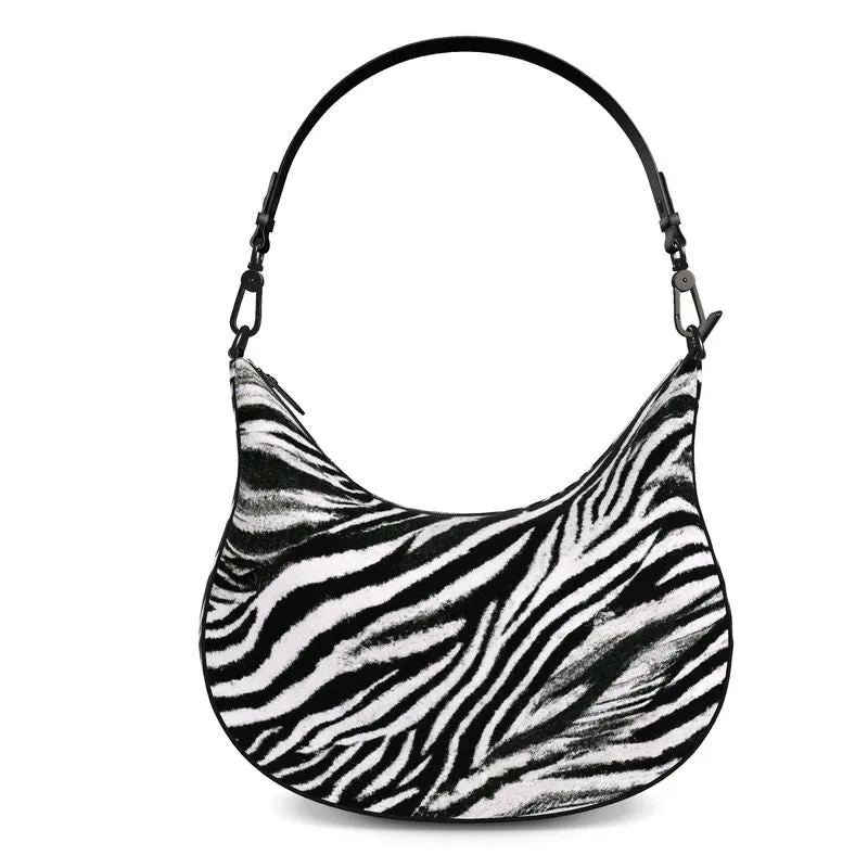 Vampire Art Grunge Zebra Curve Hobo Bag