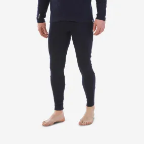 Wedze Men's Thermal Merino Wool Ski Base Layer - BL 900 Bottoms - Navy blue