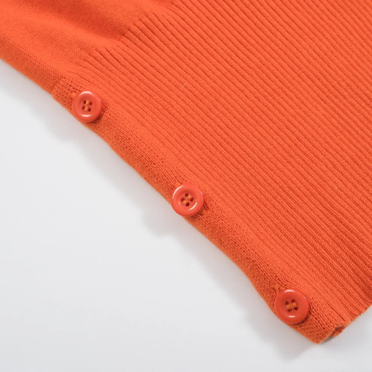 Women's orange vintage knit jumper