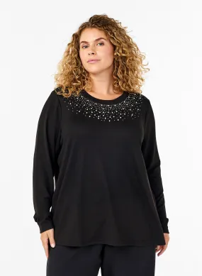 Zizzi Lucca Jumper in Black